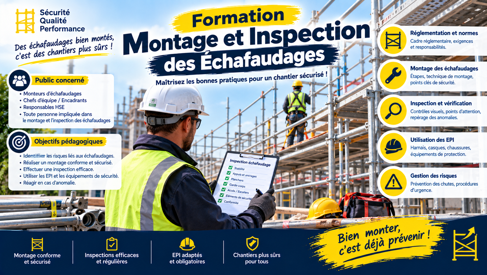 Montage et Inspection des Echafaudages