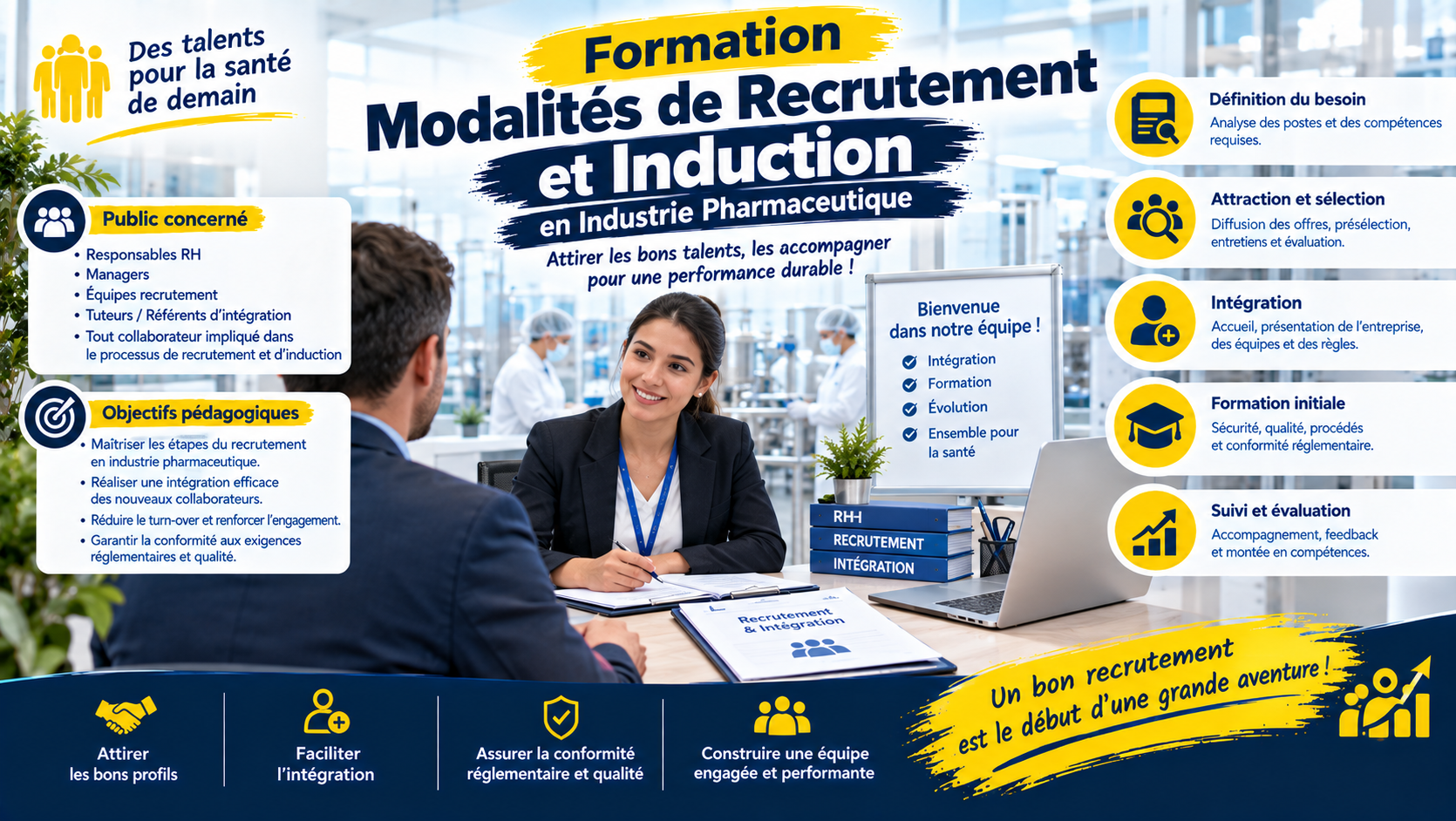 Modalités de Recrutement et Induction en Industrie Pharmaceutique
