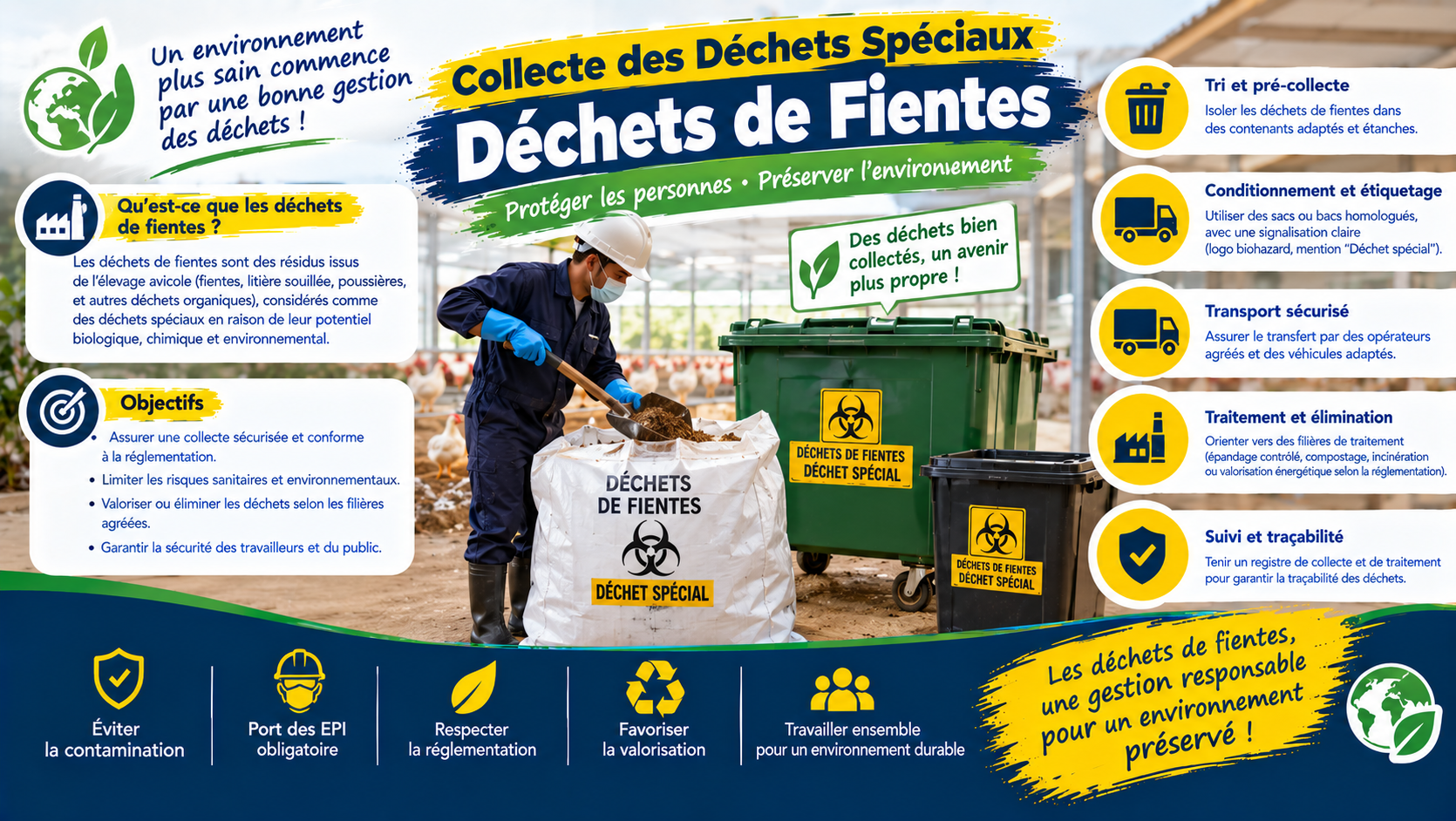 Collecte des Déchets Spéciaux « Déchets de Fientes »