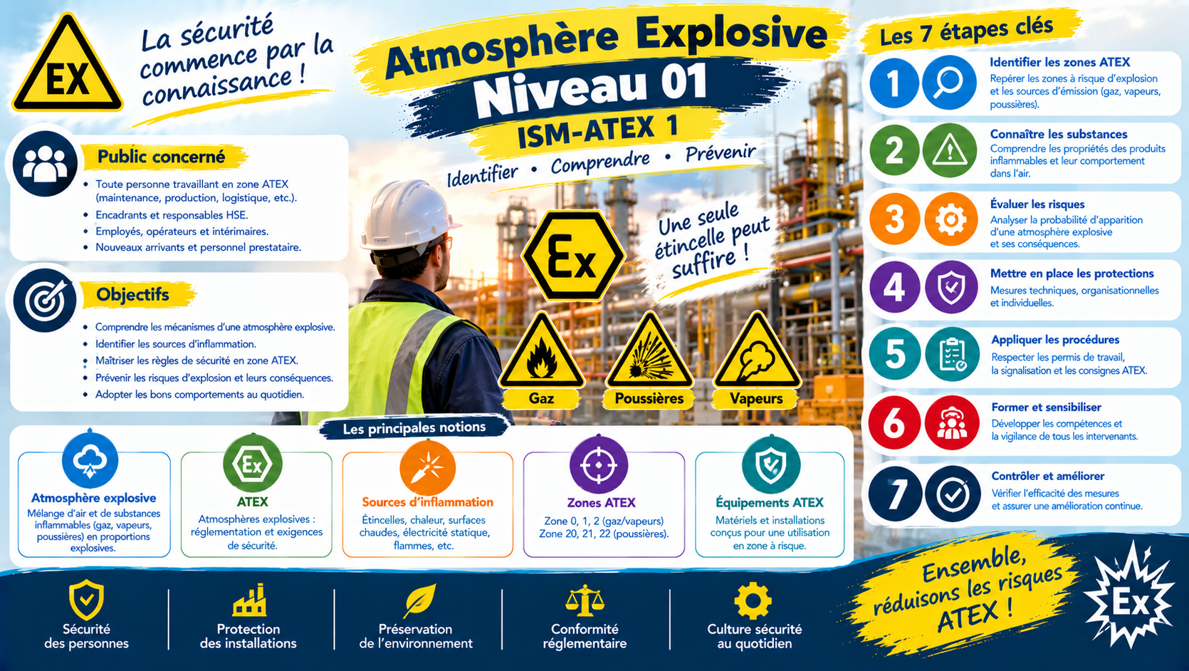 Atmosphère Explosive – Niveau 01 (ISM-ATEX 1)
