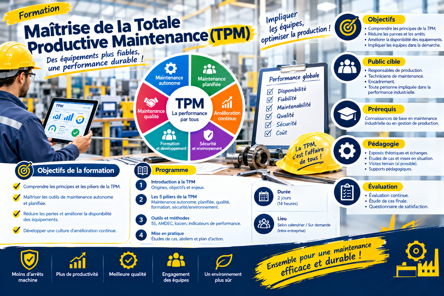 Maîtrise de la Totale Productive Maintenance (TPM)