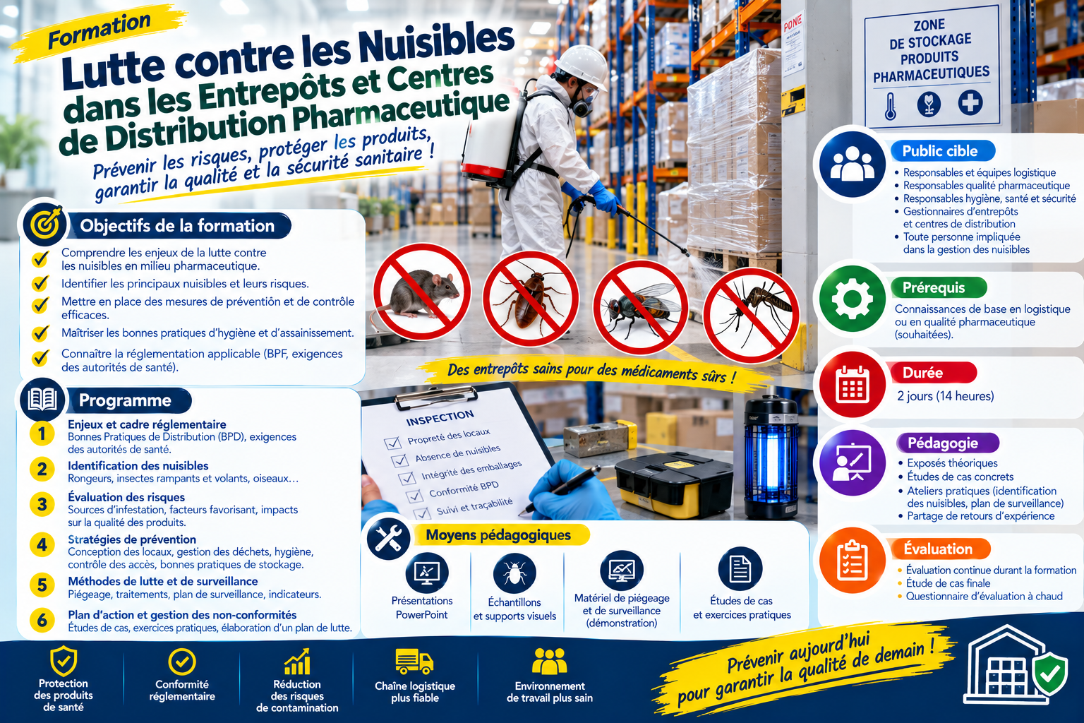 Lutte contre les Nuisibles dans les Entrepôts et Centres de Distribution Pharmaceutique